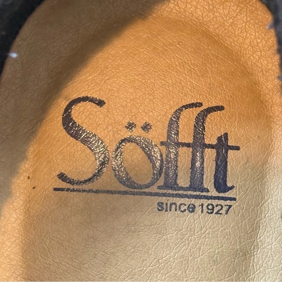 SOFFT Bristow Perforated Suede Ankle Bootie Black Size 8 fold over laser cut - Picture 5 of 8